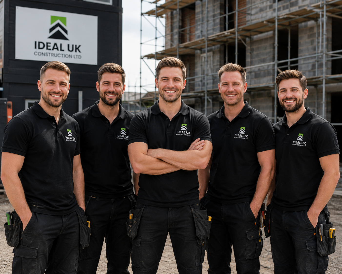 The Ideal UK Construction team on site